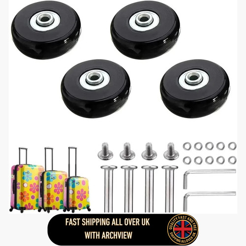 50x18mm luggage wheels set - wheels,