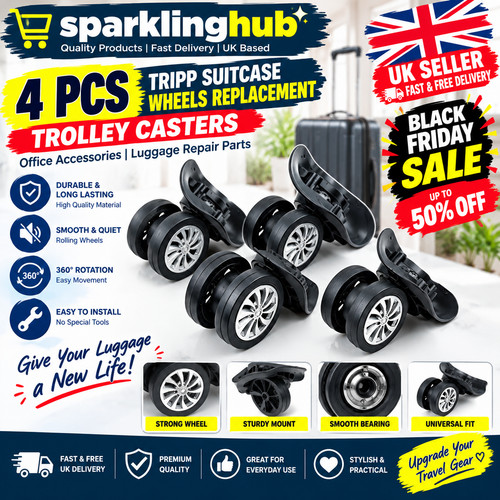 4pcs tripp suitcase wheels - tripp,