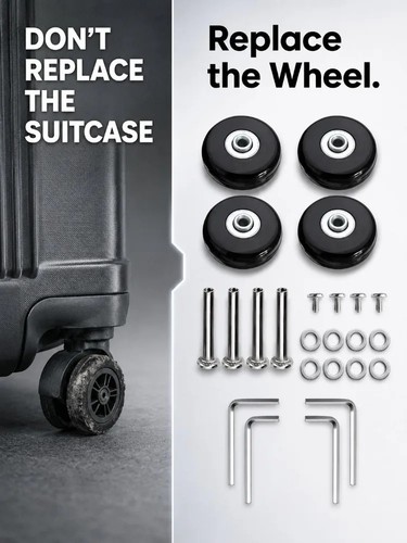 50x18mm luggage wheels - luggage,