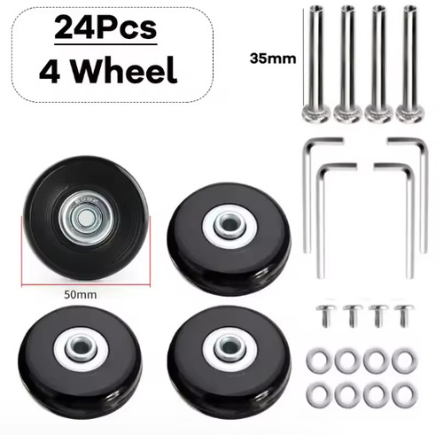 50x18mm luggage wheels set - luggage,